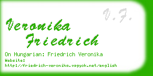 veronika friedrich business card